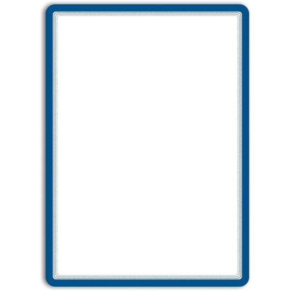 Info-Rahmen Magneto A3 selbsthaftend /Verschluss Magnet VE=2 Stück blau