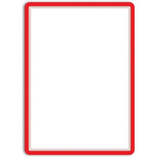 Info-Rahmen Magneto A3 selbsthaftend /Verschluss Magnet VE=2 Stück rot