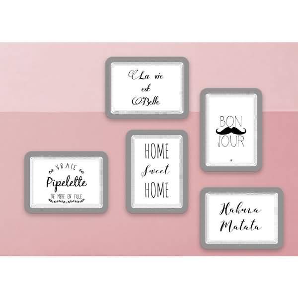 Info-Rahmen A5 selbstklebend/Magnetverschluss VE=2 Stück silber