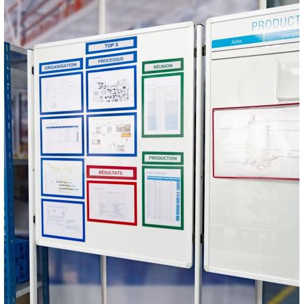 Info-Rahmen Magneto Solo Pro Überschrift 75x317mm VE=10 Stück schwarz
