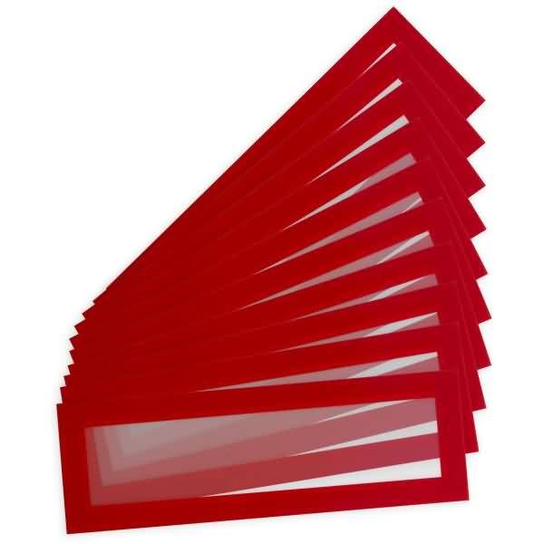 Info-Rahmen Magneto Solo Pro Überschrift 75x230mm VE=10 Stück rot