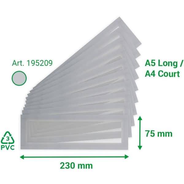 Info-Rahmen Magneto Solo Pro Überschrift 75x230mm VE=10 Stück grau