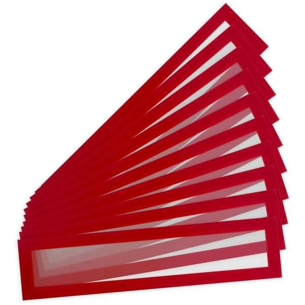 Info-Rahmen Magneto Solo Pro Überschrift 75x317mm VE=10 Stück rot