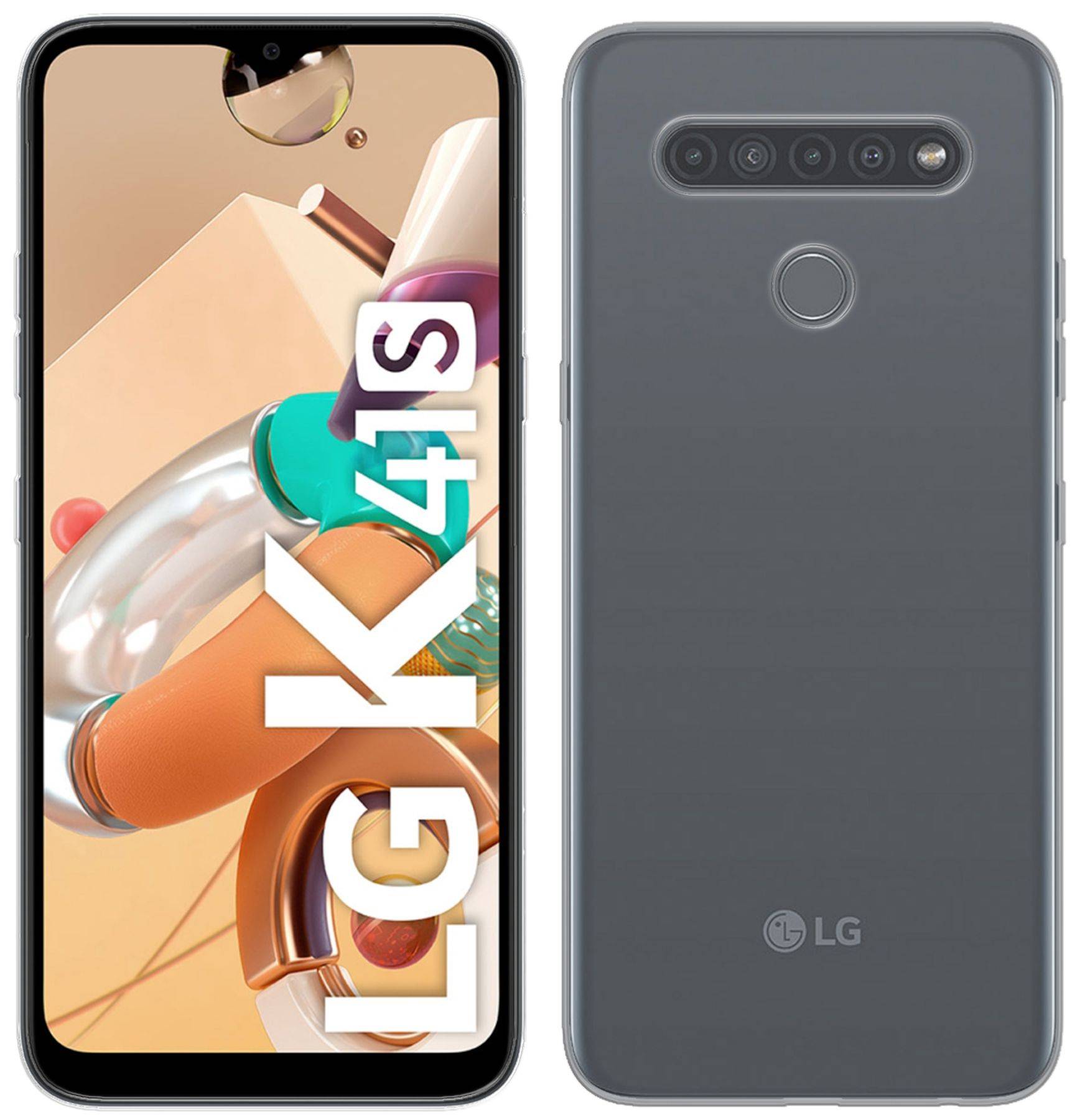 cofi1453® Silikon Hülle Basic kompatibel mit LG K41S Case TPU Soft Handy Cover Schutz Transparent