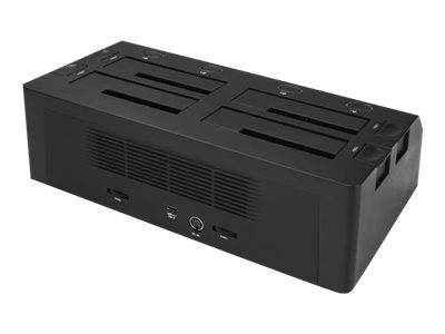 StarTech.com 4-Bay USB 3.1 to SATA Hard Drive Docking Station, 10Gbps USB Hard Drive Dock, External 2.53.5 SATA III (6Gb