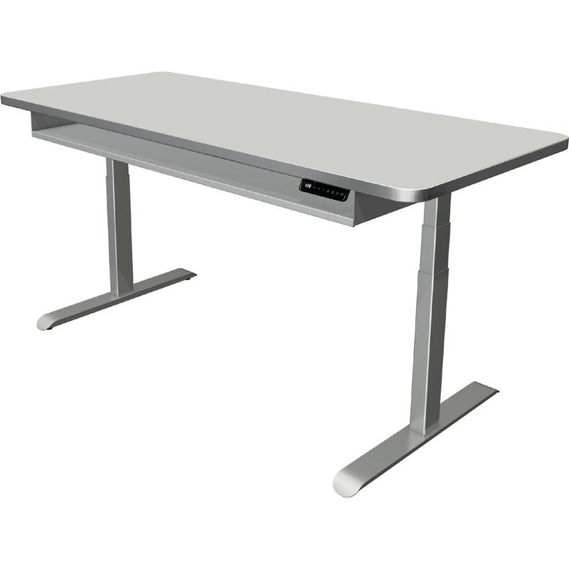 Sitz-/Stehtisch Move 4 Premium elektr. höhenverstellbar BxTxH 180x80x -127cm lichtgrau