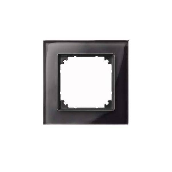 Merten Rahmen Glas 1f.on/sw 489103