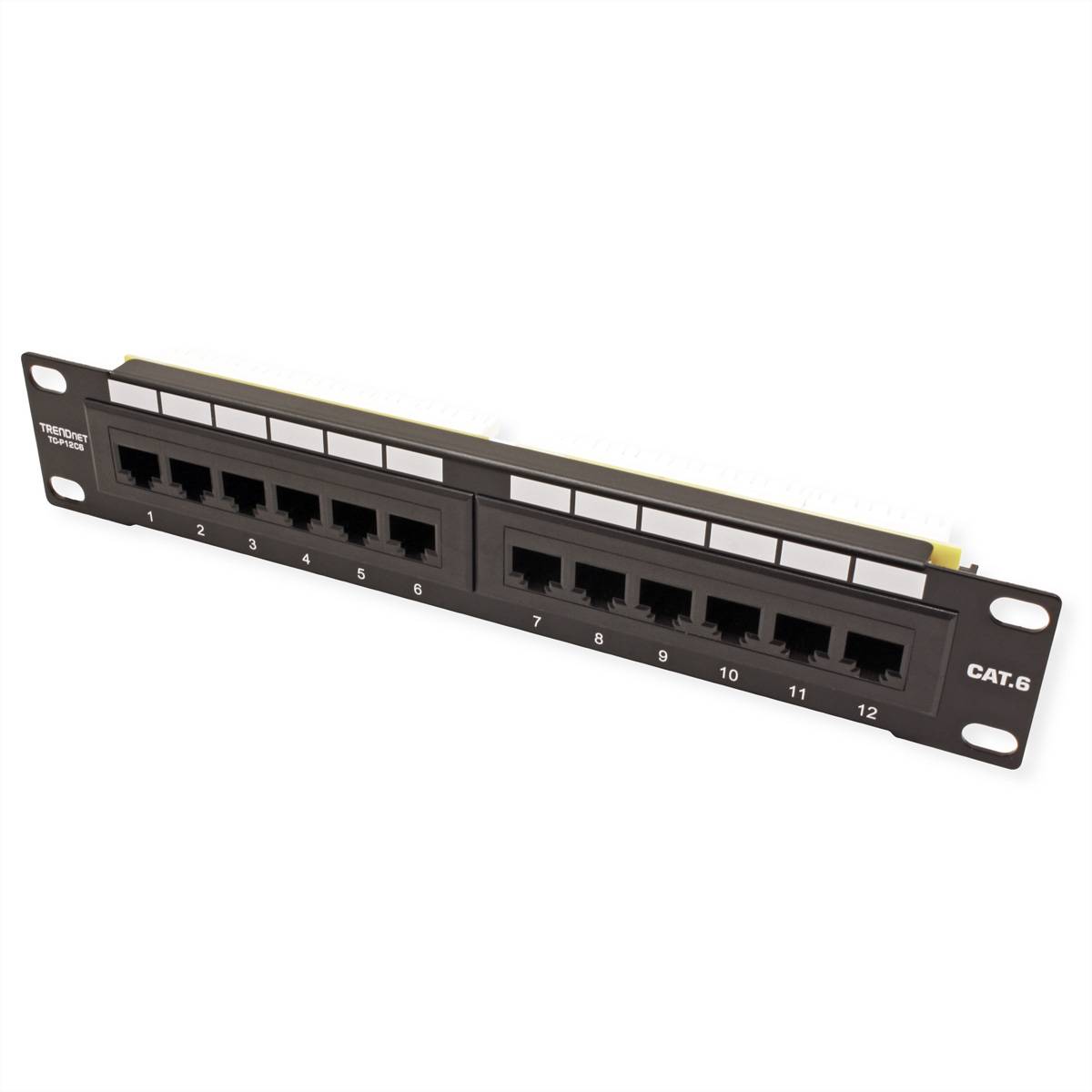 TRENDnet TC-P12C6 Patch Panel, 12-Port Cat. 6 Unshielded