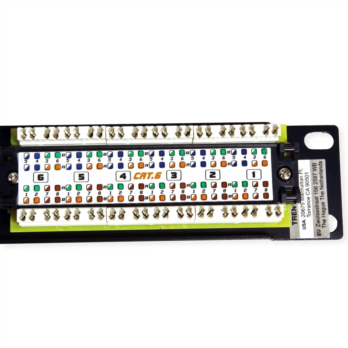 TRENDnet TC-P12C6 Patch Panel, 12-Port Cat. 6 Unshielded