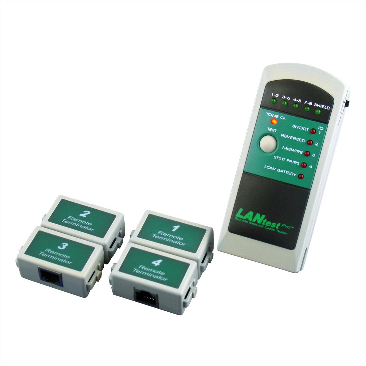 HOBBES LANtest Pro Kit Netzwerk-Kabeltester inkl. 4 Remote Units