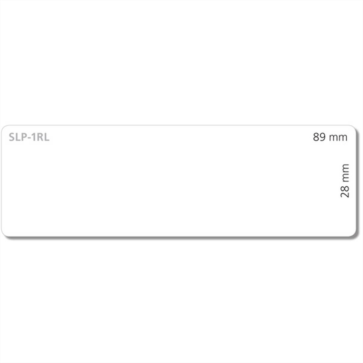 Seiko Instruments SLP-1RL - Permanenter Klebstoff - weiß - 28 x 89 mm 130 Etikett(en) (1 Rolle(n)