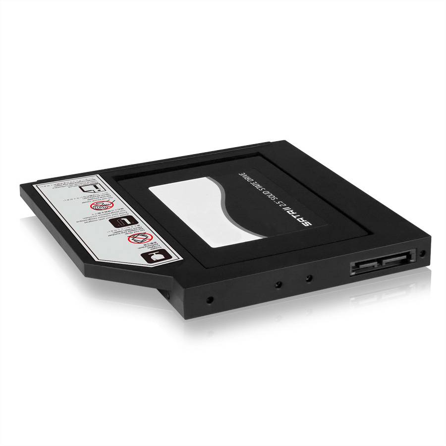 Raidsonic IB-AC640 Adapter für 2,5" SSD in Slim CD/DVD Laufwerksschacht