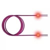 EasyLan LWL Duplex LED-Patchkabel OM3, 50/125 µm, LC/LC, aqua, 10,0 m