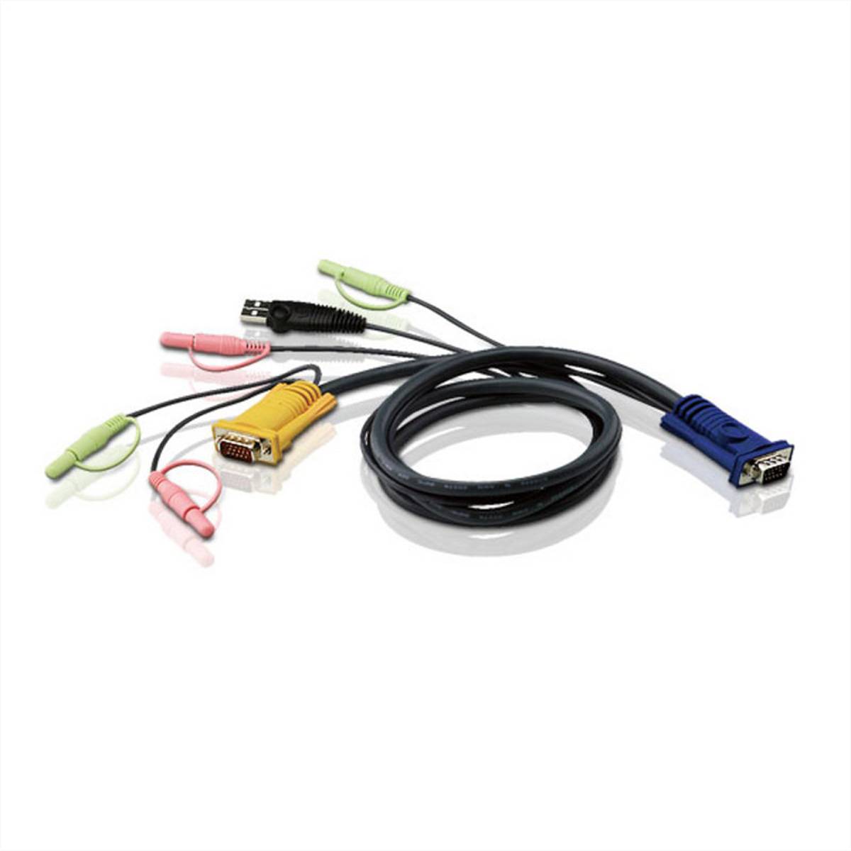 ATEN 2L-5303U - Tastatur- / Video- / Maus- / Audio-Kabel - USB, HD-15 (VGA)