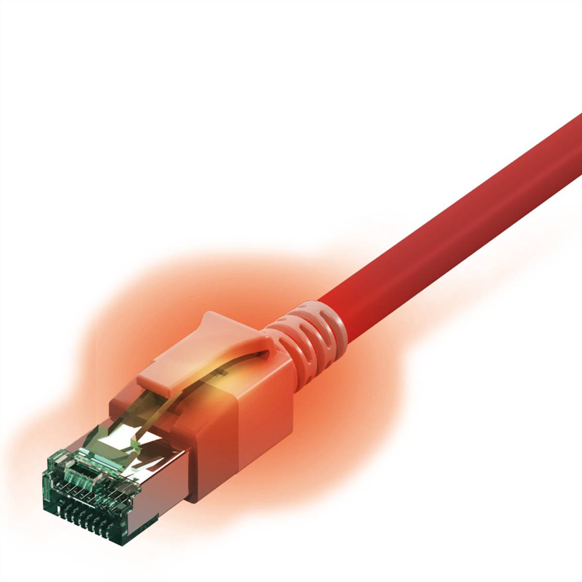 saCon S/FTP Patchkabel Kat.6A (Class EA), LSOH, rot, 10 m