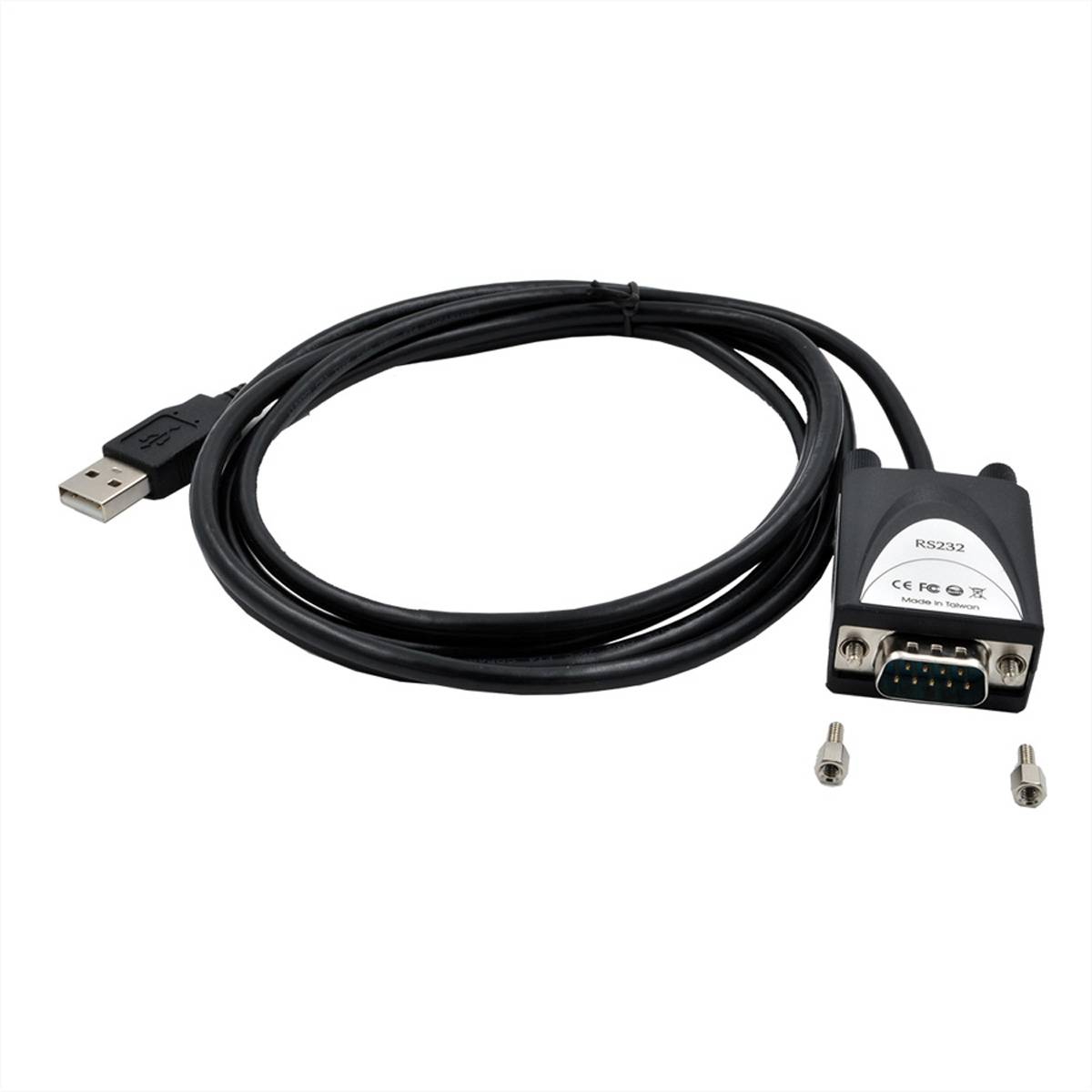 EXSYS EX-1311-2 USB 2.0 zu 1 x Seriell RS-232 1.8 Meter Kabel mit 9 Pin Stecker LED Anzeige