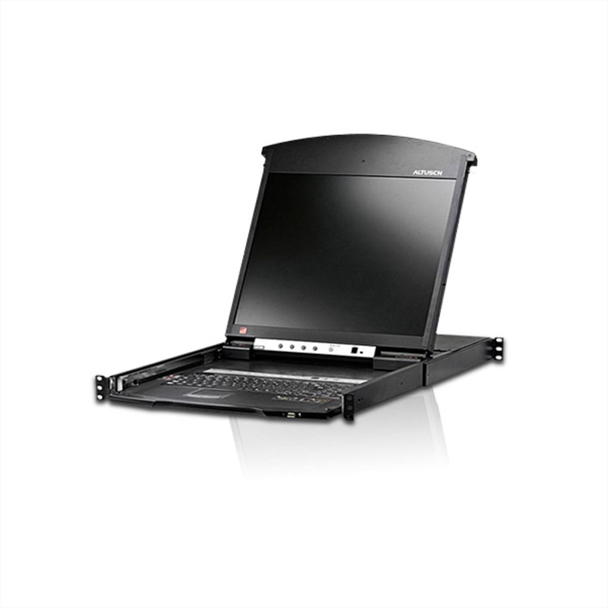 ATEN KL1516AiN KVM Over-IP Switch, 48cm TFT, VGA, PS/2-USB über Kat 5, 16 Ports, Deutsch