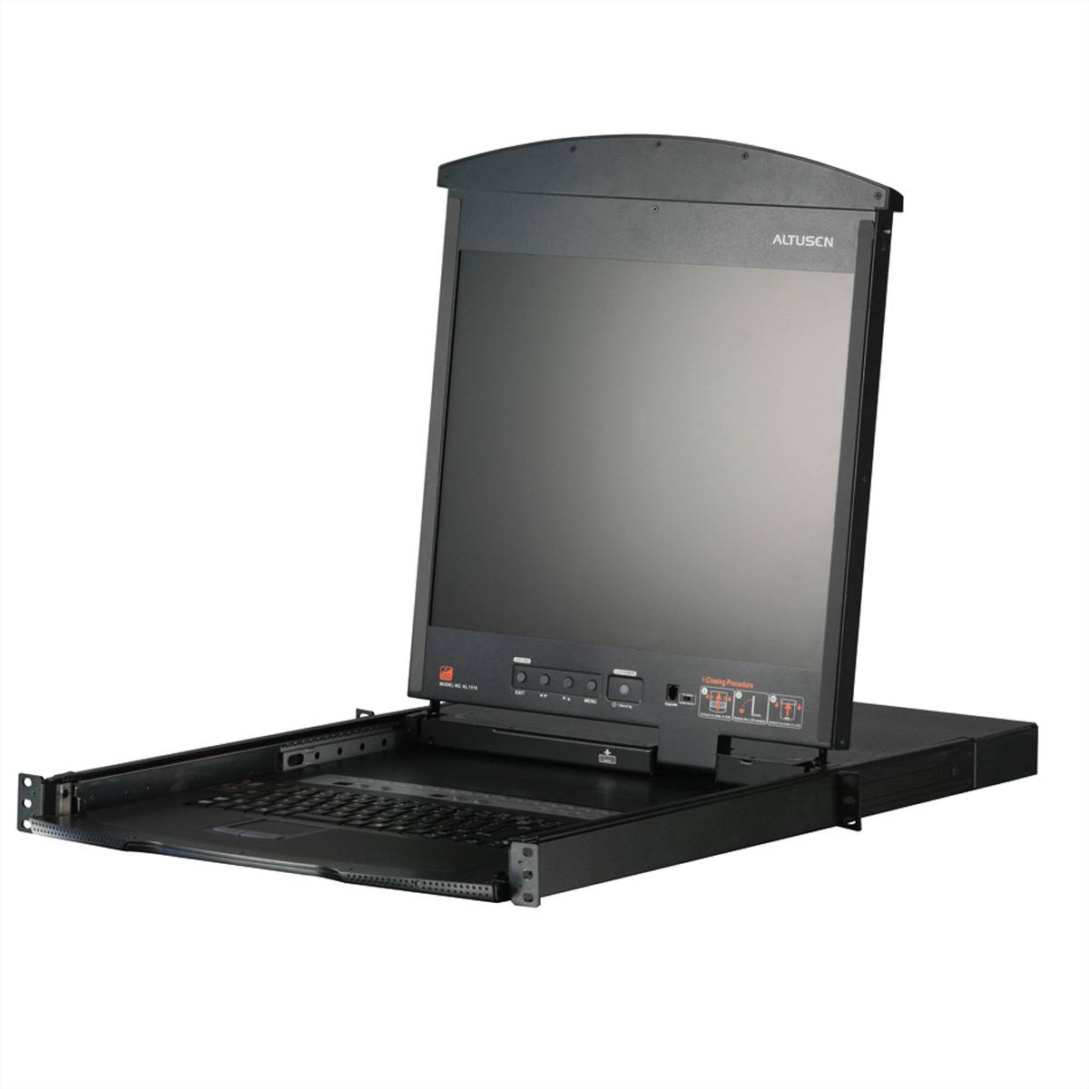 ATEN KL1508AiM KVM Over IP Switch, 8 Port, 43cm LCD, VGA, PS/2-USB, FR-Layout
