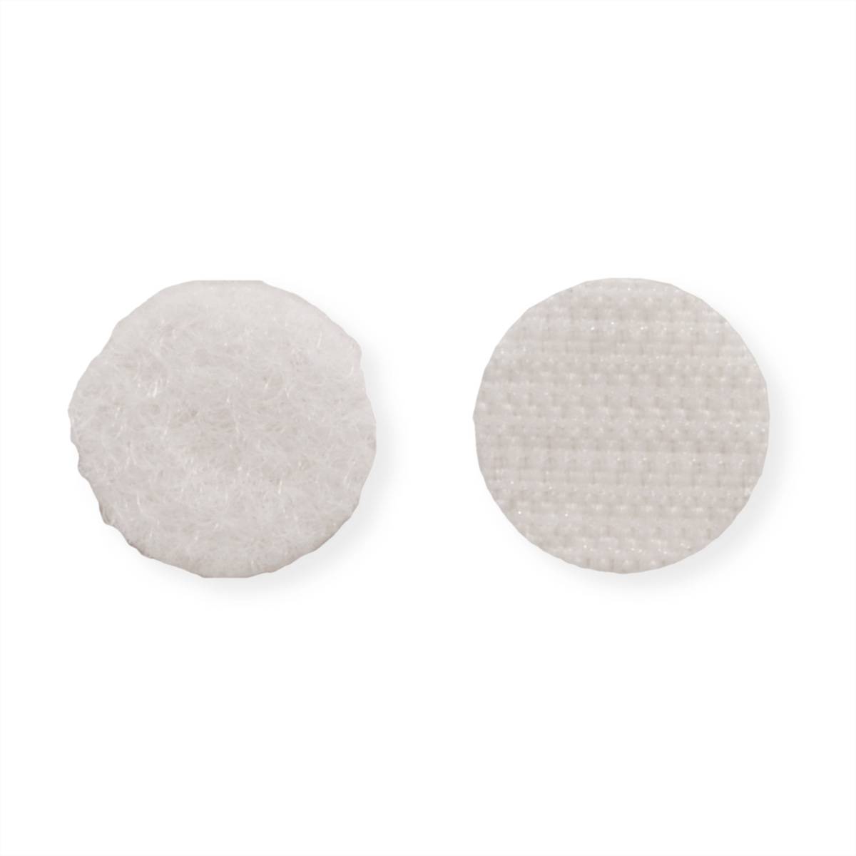 VELCRO® Klettpunkte Selbstklebend, Haken & Flausch 16mm x 16 sets Weiß
