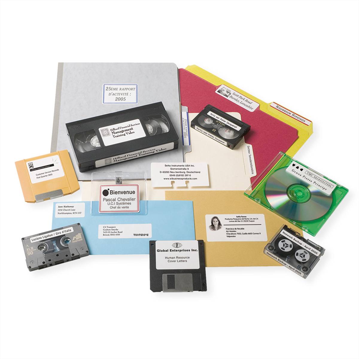 SEIKO 35mm-Etiketten für Dias, SLP-35L, 300 St. 1 Rolle