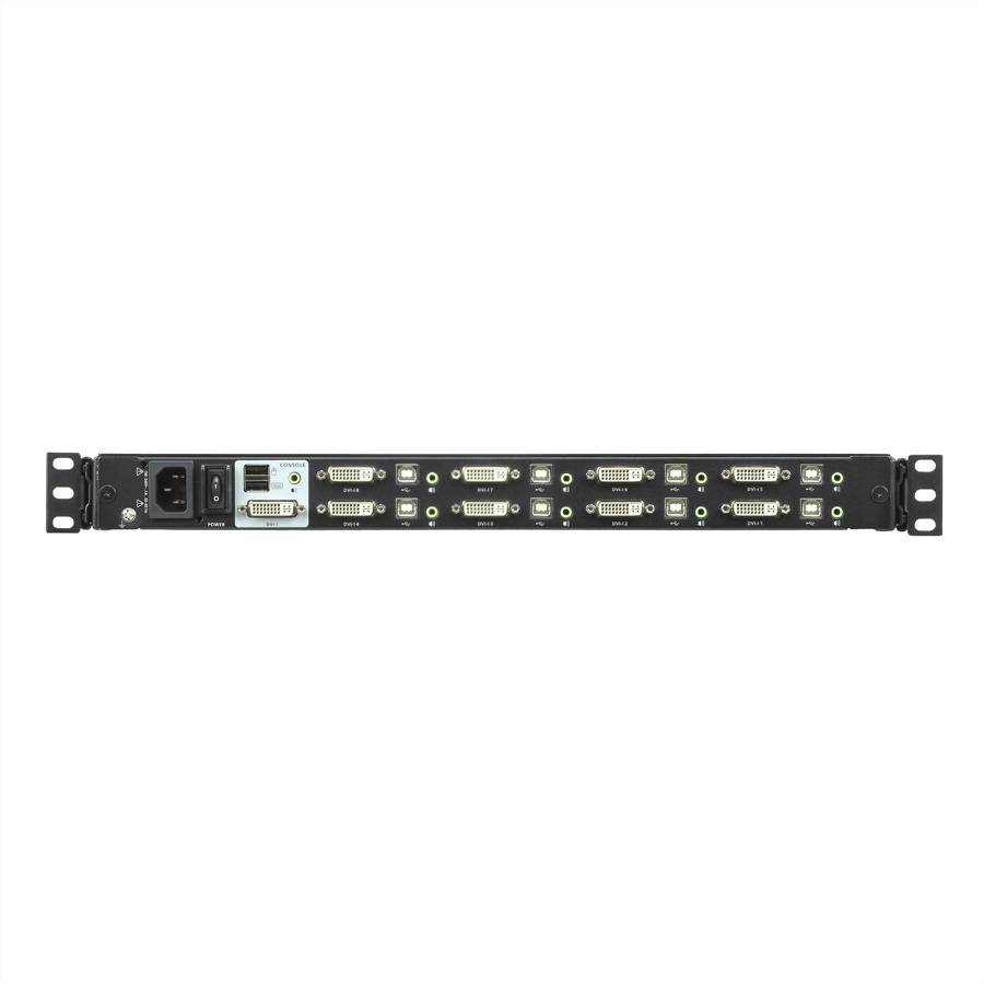 ATEN CL6708MW 43cm LCD KVM Switch, USB-DVI 8 Port, CH-Layout