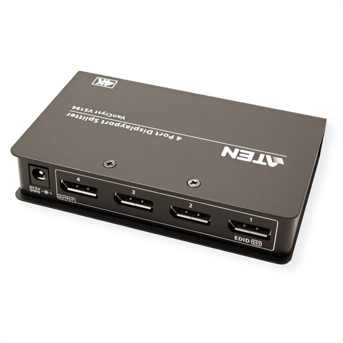 ATEN VS194-AT-G DisplayPort-Splitter 4096 x 2160 Pixel Schwarz