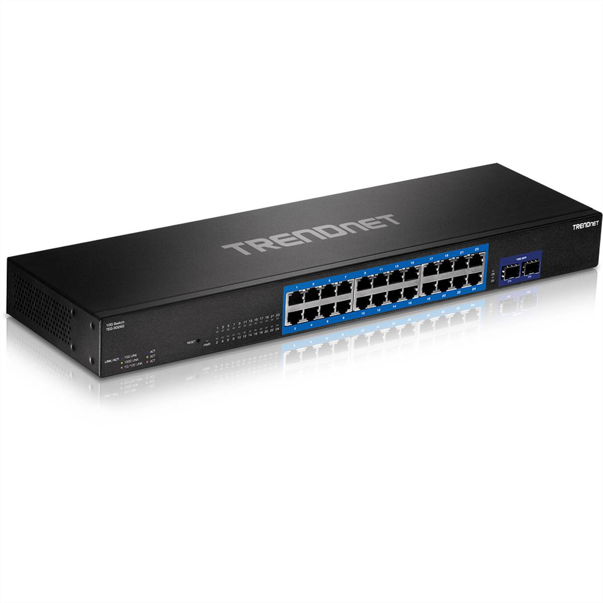 TRENDnet TEG 30262 - Switch - 24 x 10/100/1000 + 2 x 10 Gigabit SFP+