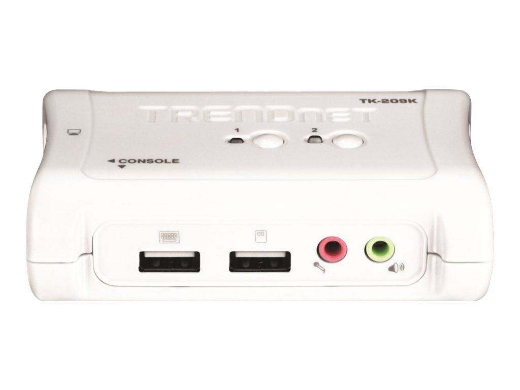 TRENDnet TK 209K - KVM-/Audio-Switch - 2 x KVM/Audio