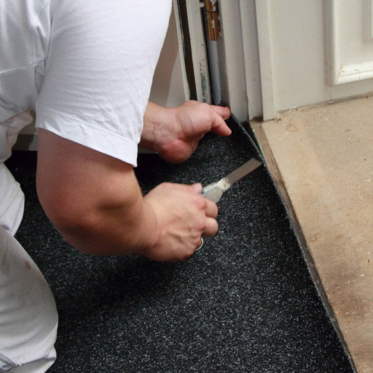 VELCRO® Universal Flooring Fastener 25m, Hakenband 45mm weiß