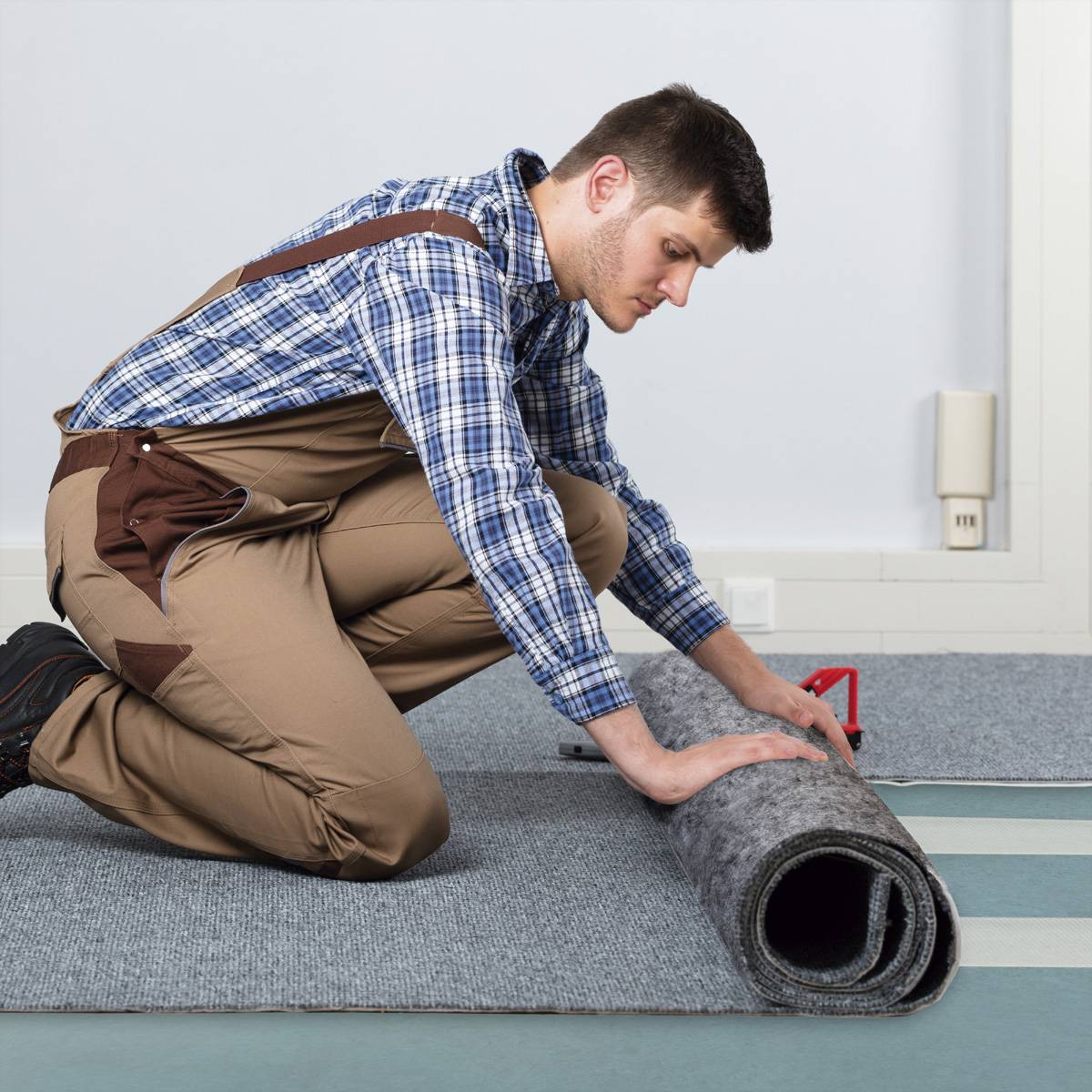 VELCRO® Universal Flooring Fastener 25m, Hakenband 45mm weiß