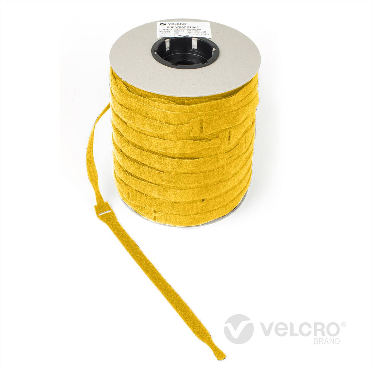 VELCRO® One Wrap® Strap 13mm x 200mm, 750 Stück, gelb