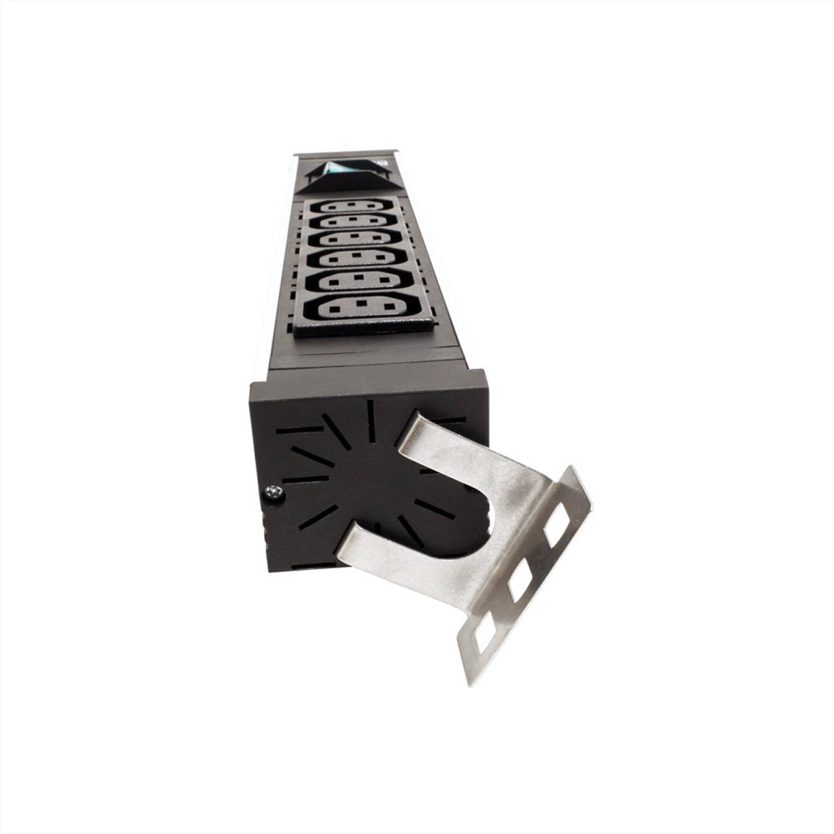 BACHMANN Kaltgerätesteckdosenleiste 6x C13 Buchse, C14 Stecker