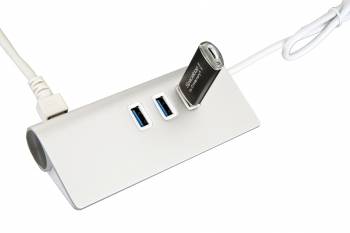 Exsys EX-1132-N - Hub - 3 x USB 3.2 Gen 1 + 1 x 10/100/1000