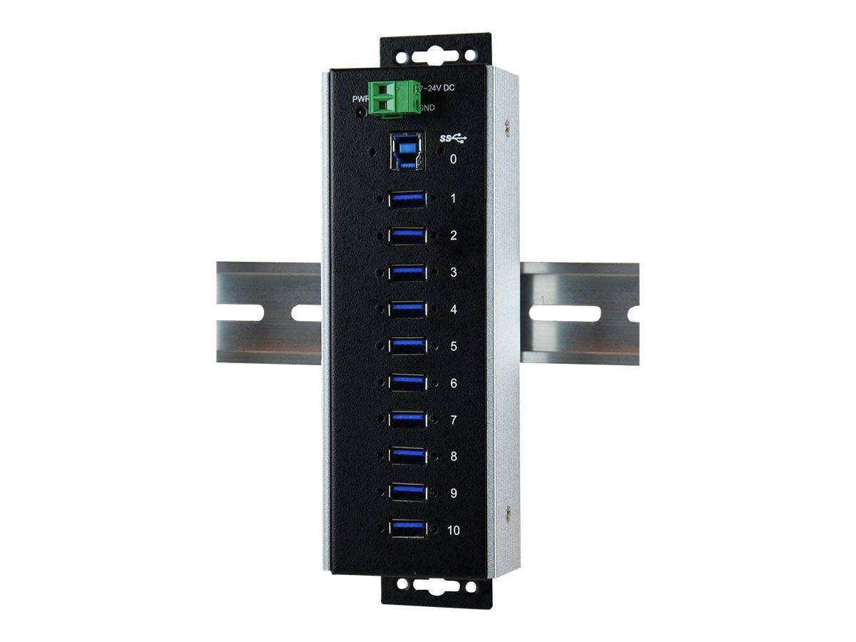 Exsys EX-1110HMVS-WT - Hub - 10 x USB 3.1 Gen 1