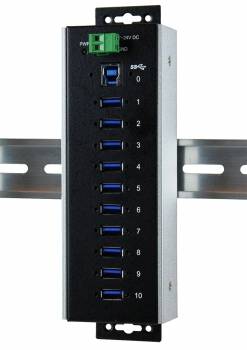 Exsys EX-1110HMVS-WT - Hub - 10 x USB 3.1 Gen 1