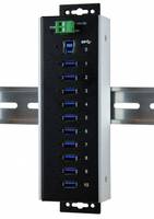 Exsys EX-1110HMVS-WT - Hub - 10 x USB 3.1 Gen 1