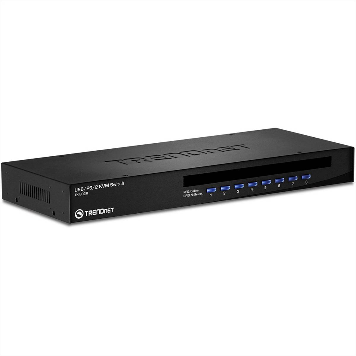 TRENDnet TK 803R - KVM-Switch - 8 x KVM port(s)