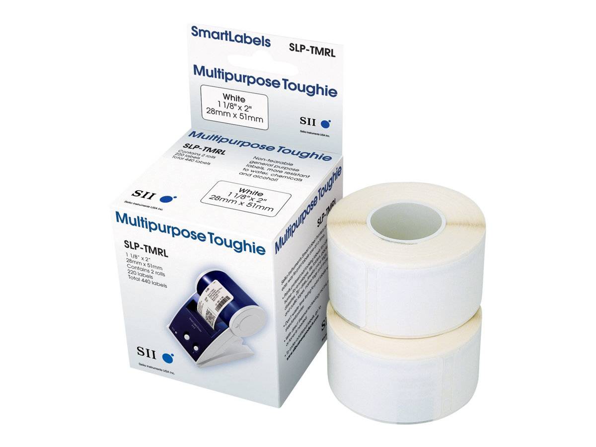 Seiko Instruments SLP-TMRL - Papier - permanenter Klebstoff - weiß - 28 x 51 mm 440 Etikett(en) (2 Rolle(n)