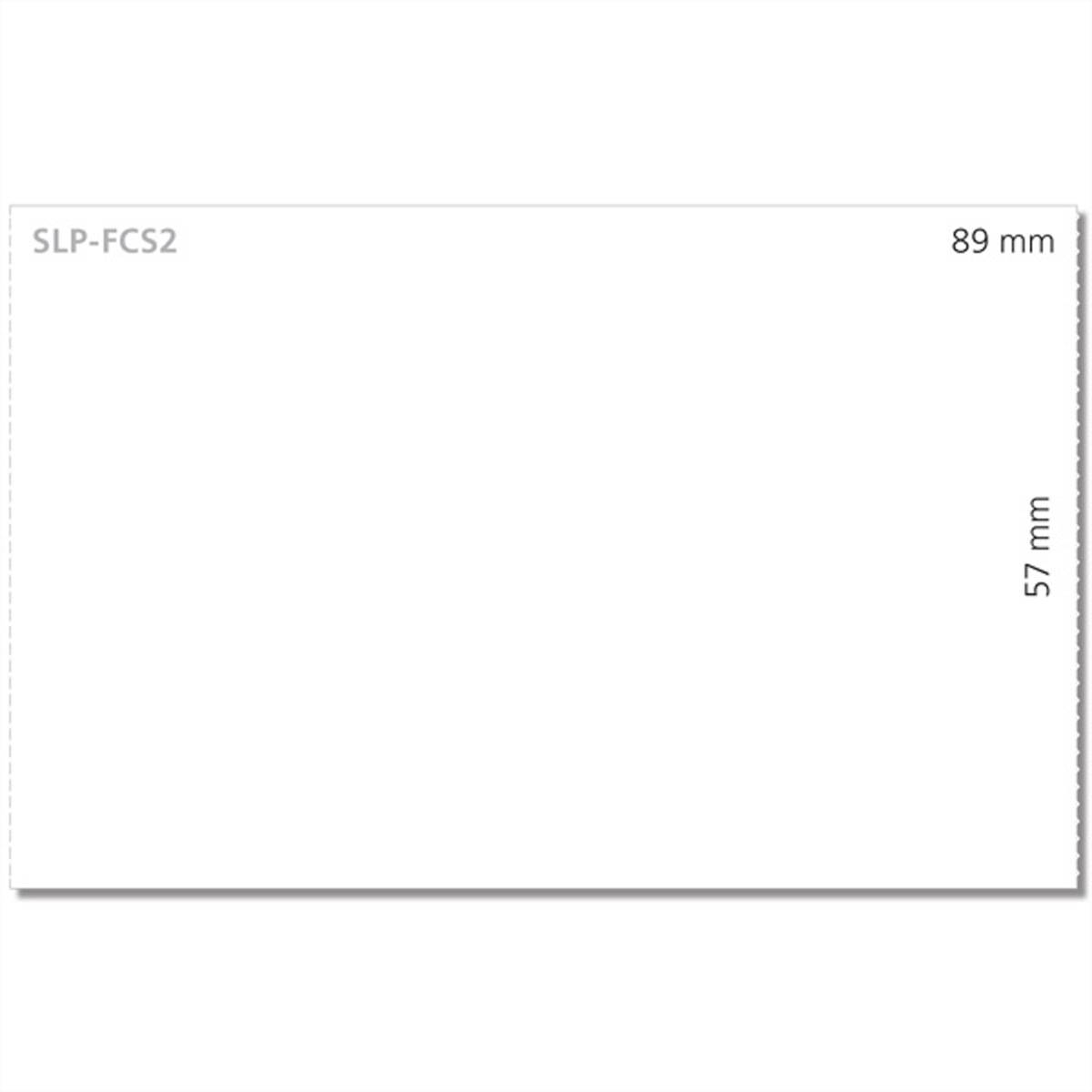 Seiko Instruments SLP-FCS2 - Matt - nicht klebend - weiß - 57 x 89 mm 600 Karte(n) (300 Bogen x 2)