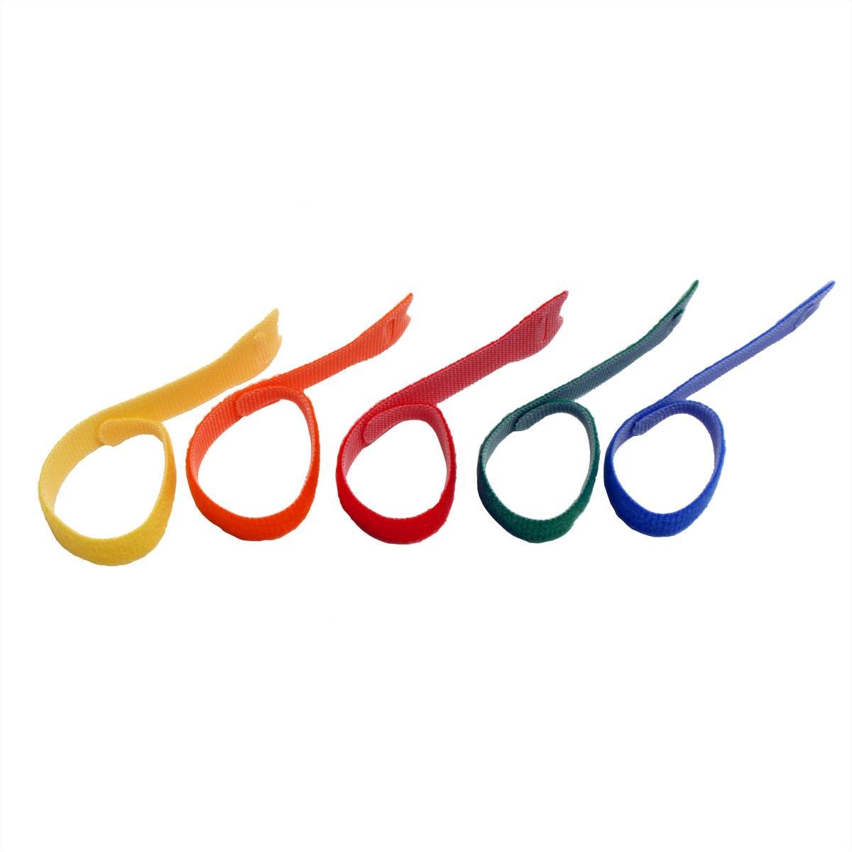 VELCRO® ONE-WRAP® Wiederverwendbare Klettstreifen, ONE-WRAP® Streifen 12mm x 20cm x 5 Multi