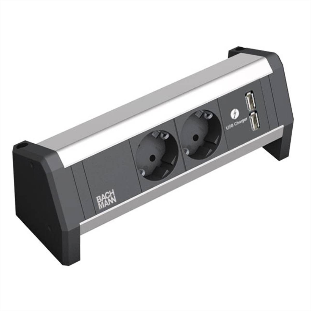 Bachmann DESK 1 - Steckdosenleiste - Eingabe, Eingang GST18 - Ausgangsanschlüsse: 2 (2 x Spannung)