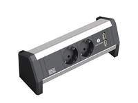 Bachmann DESK 1 - Steckdosenleiste - Eingabe, Eingang GST18 - Ausgangsanschlüsse: 2 (2 x Spannung)