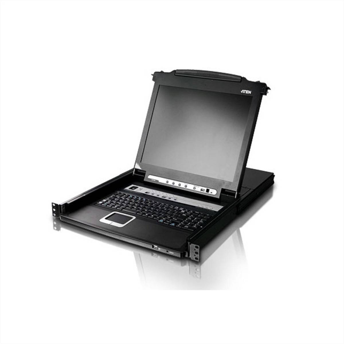 ATEN CL5708M 43cm LCD KVM Switch, USB-PS/2,VGA, 8 Port, FR-Layout