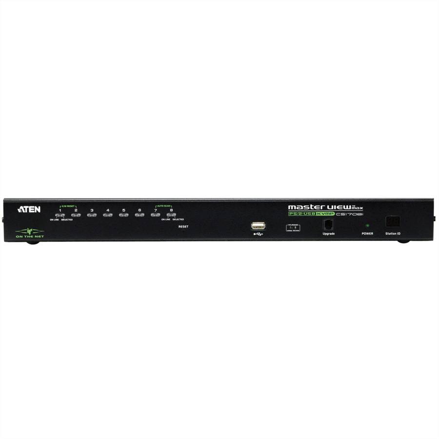ATEN CS1708i KVM Over-IP Switch VGA, PS/2-USB, USB-Peripherie Port, 8 Ports
