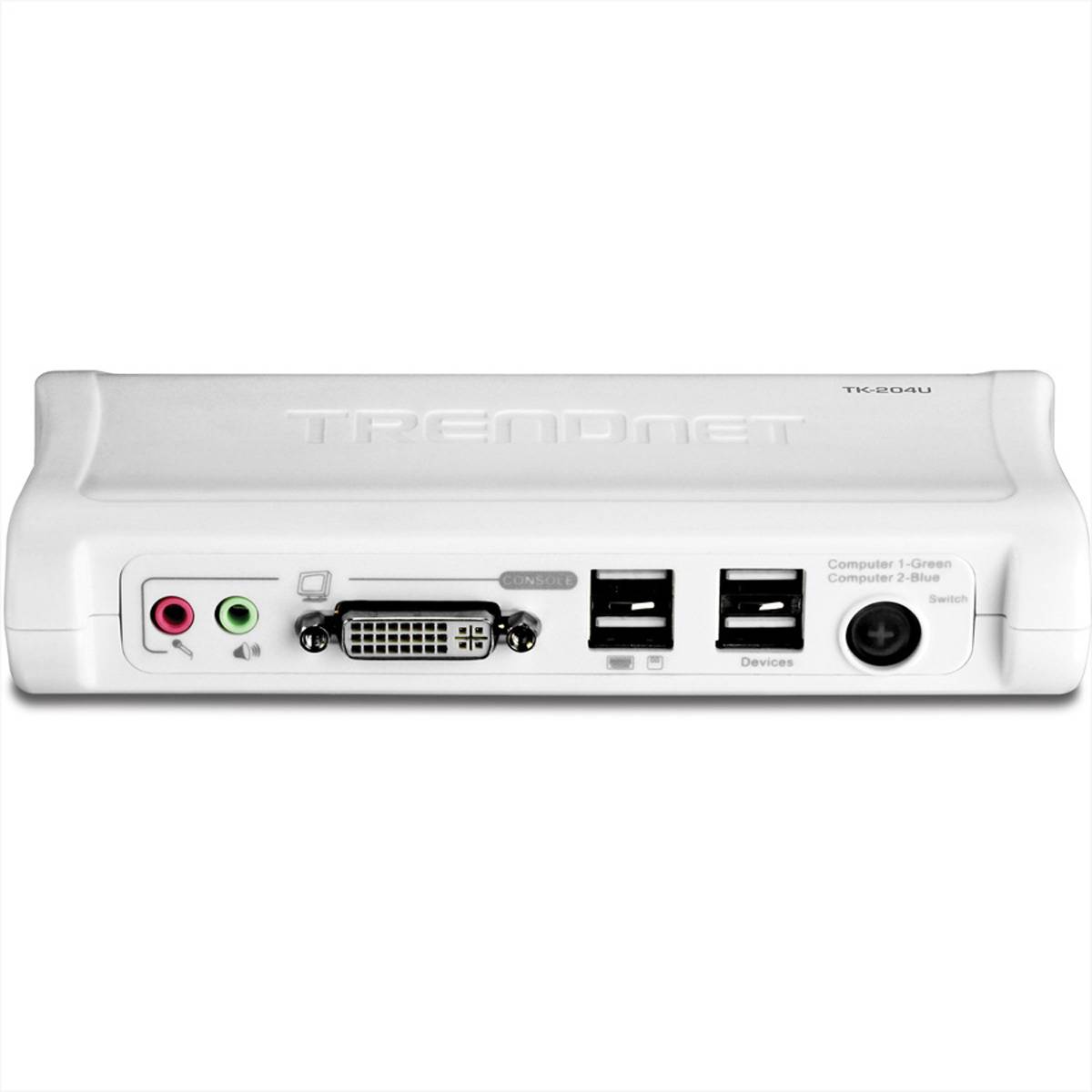 TRENDnet TK-204UK KVM Switch 2-Port DVI USB mit Audio Kit