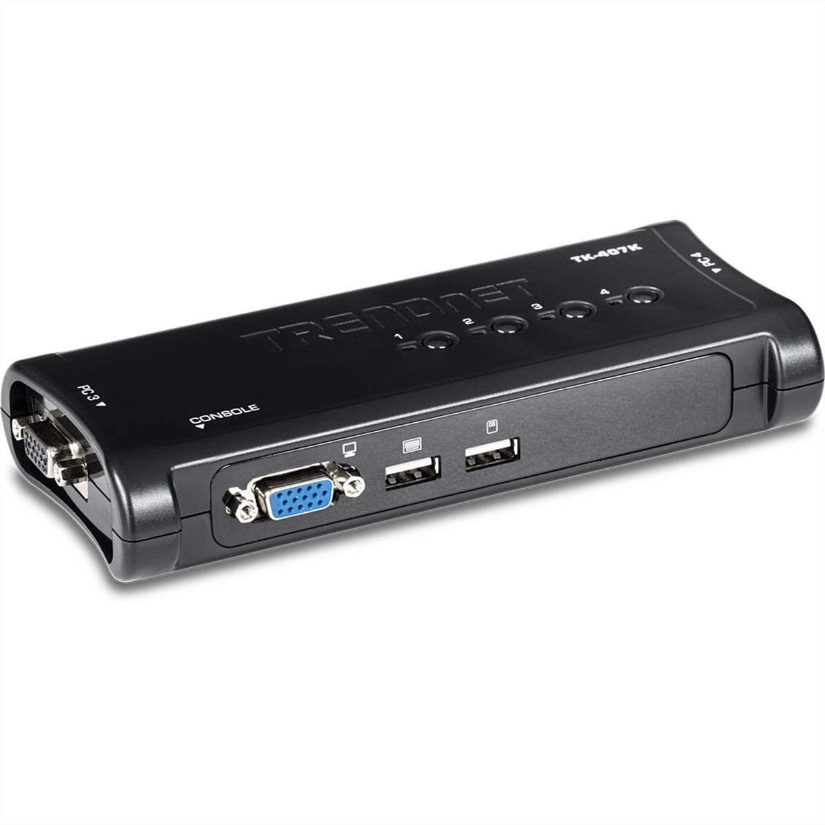 TRENDnet TK-407K KVM Switch 4-Port USB Kit