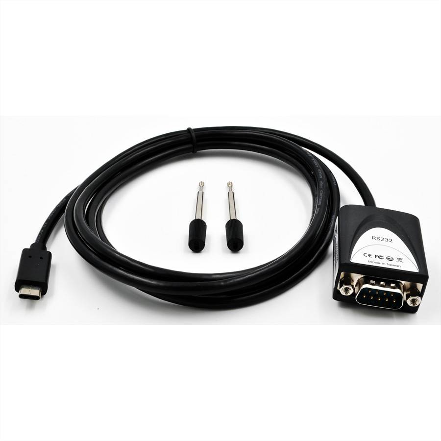 EXSYS EX-2311-2 USB 2.0 C - Stecker zu 1 x Seriell RS-232 1.8 Meter Kabel mit 9 Pin Stecker LED Anzeige