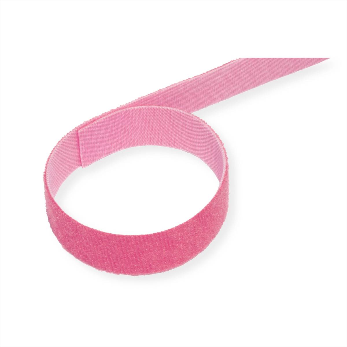 VELCRO® One Wrap® Band 20 mm breit, rosa, 25 m