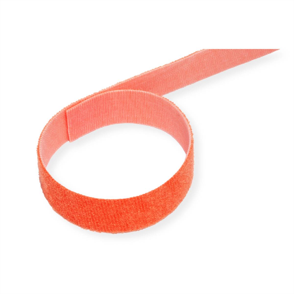 VELCRO® One Wrap® Band 20 mm breit, orange, 25 m