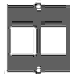 BACHMANN Custom Modul Rahmen 2x Keystone, schwarz